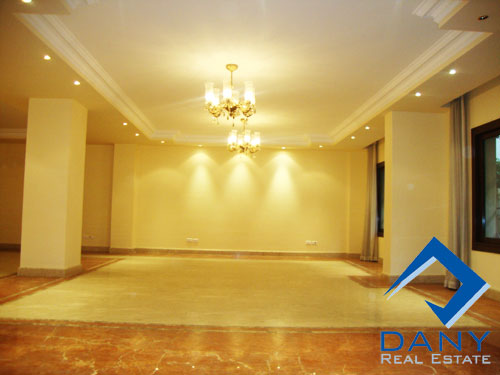 Residential Ground Floor Apartment For Rent Semi Furnished in Maadi Sarayat Great Cairo Egypt